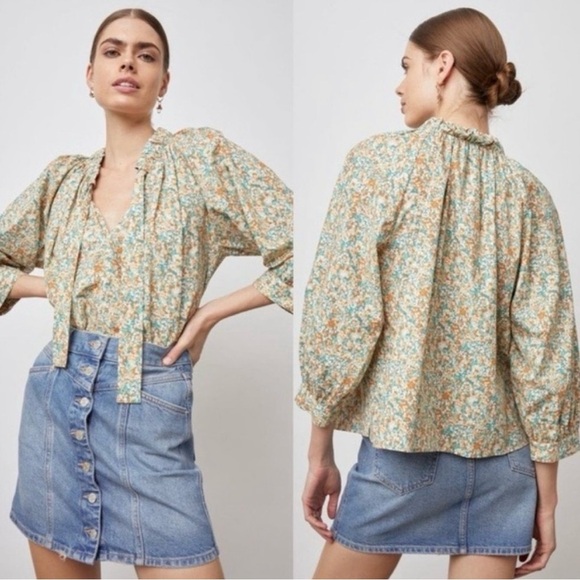 Rails Amal Top in Cassia Floral Blouse - Size Medium - Picture 6 of 13